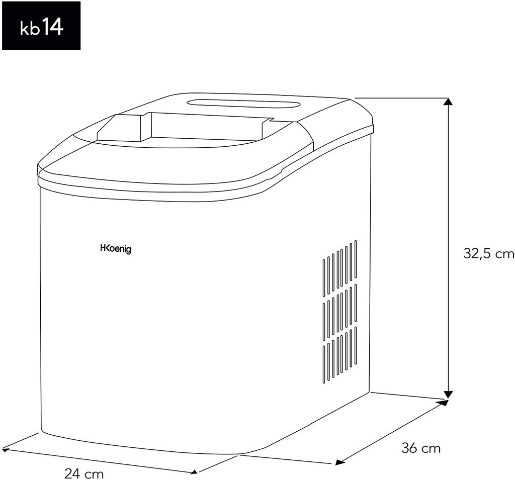 Máy làm đá H.Koenig KB14 [Hàng Đức]