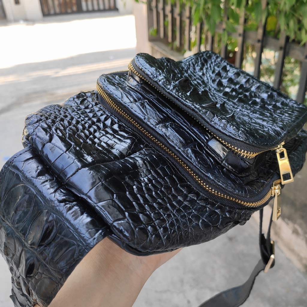 [FREE SHIP] Túi nam đeo ngực [GÙ CÁ SẤU ĐẲNG CẤP ĐÍCH THỰC]