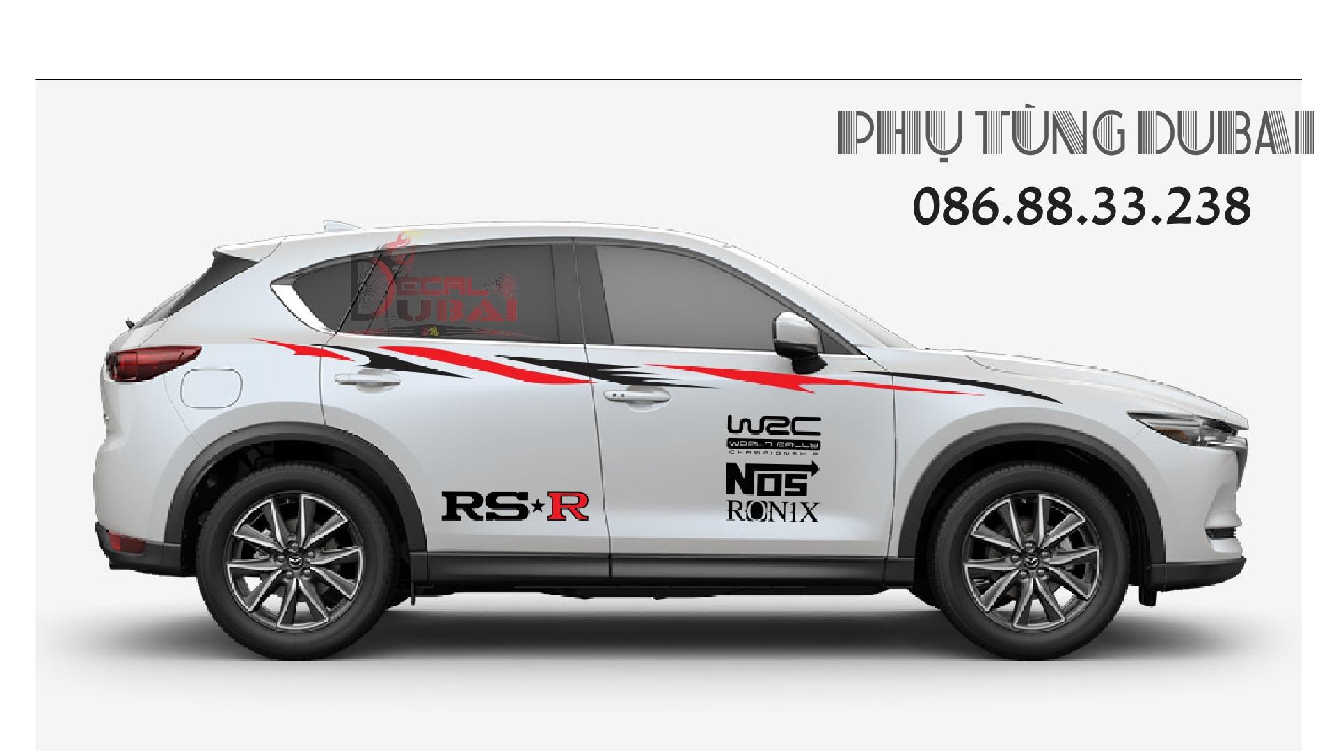 Tem dán sườn xe ô tô dòng suv