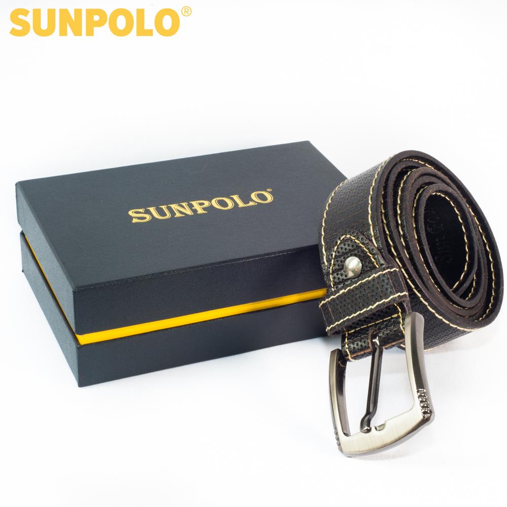 Men genuine leather belt BSMK25 (black, brown, dark brown)