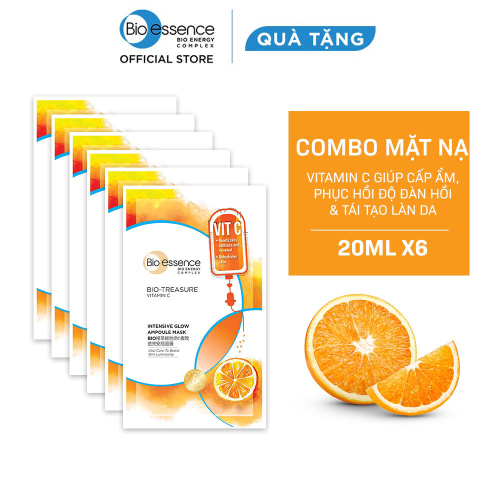 Combo 6 Mặt nạ BIO TREASURE tinh chất vitamin C 20ML (6 miếng x 20ML)