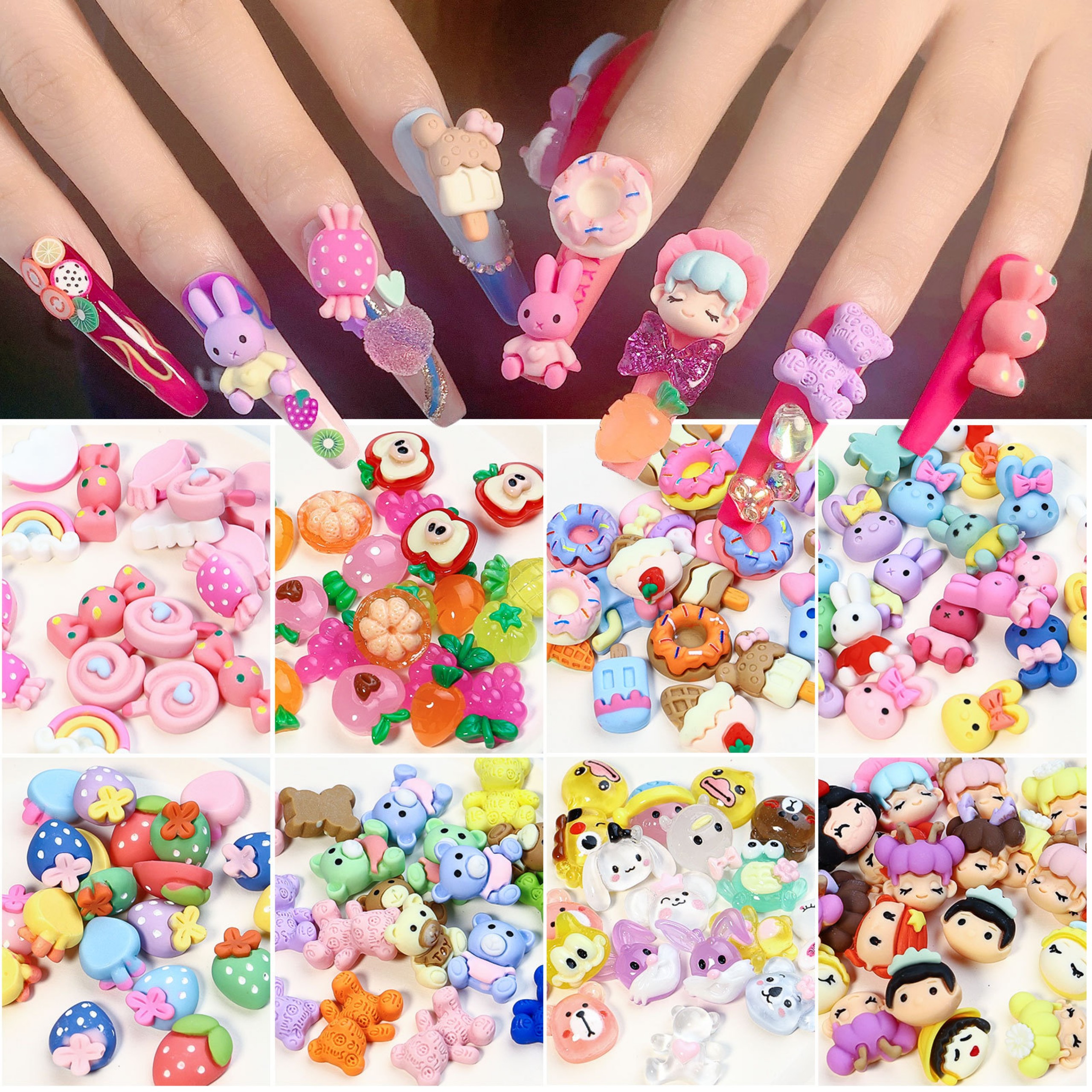 Charm Đính Móng Hoạt Hình Đủ Loại