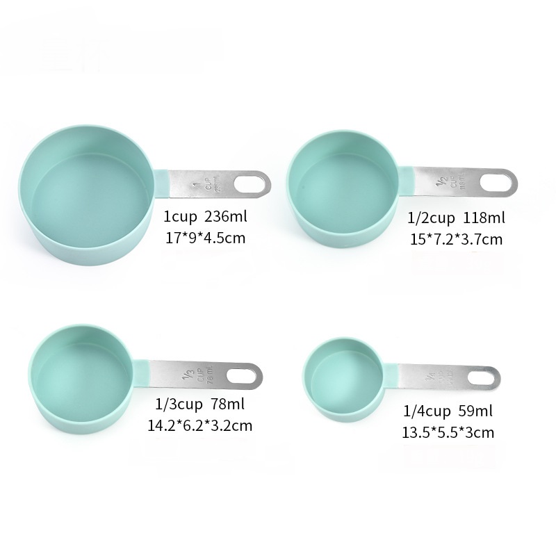 Bộ 4 Muỗng Đo Lường Có Tay Cầm