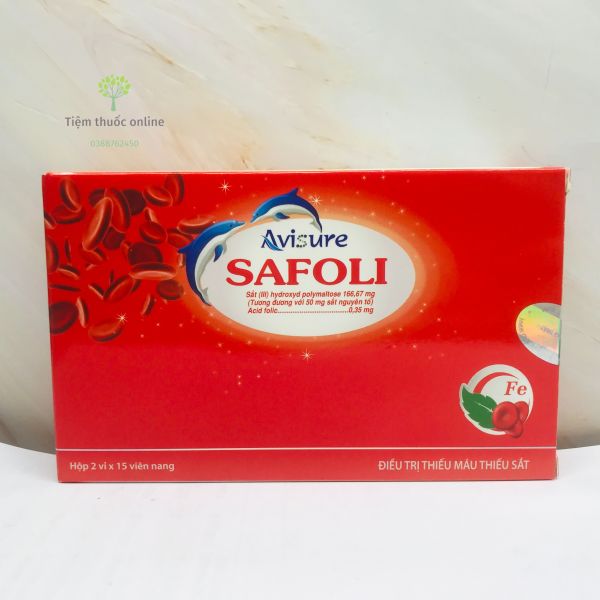 Avisure Safoli - Giúp bổ sung Sắt bầu, Acid folic, Vitamin cho mẹ bầu trong thời kỳ mang thai nhập khẩu