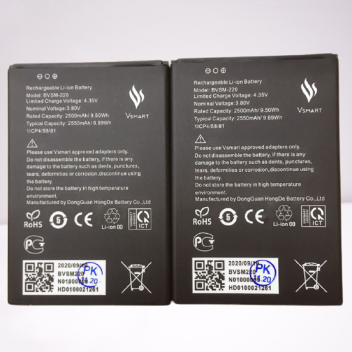 PIN VSMART BEE / BVSM - 220 / 2550 mAh ( BẢO HÀNH 6 THÁNG )