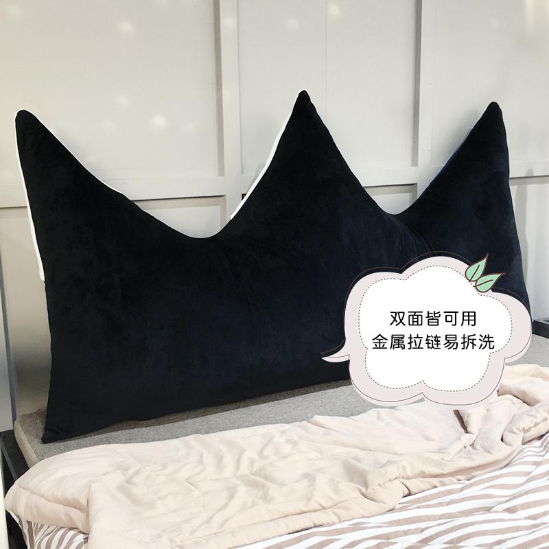 Bắc Âu Trong Nổi Danh Trên Mạng Tuyết Núi Cạnh Giường Ngủ Pha Lê Nhung Lông Vương Miện Lớn Đệm Tựa Sô Pha Tựa Lưng Gối Ôm Gối Tựa Lưng Có Thể Tháo Ra Giặt