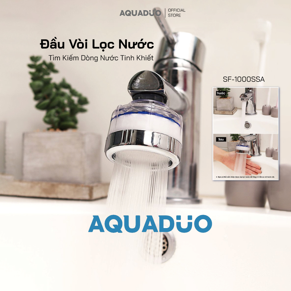 SF-1000SSA Đầu vòi bồn rửa tay (tăng áp lọc nước), Aquaduo,HCM