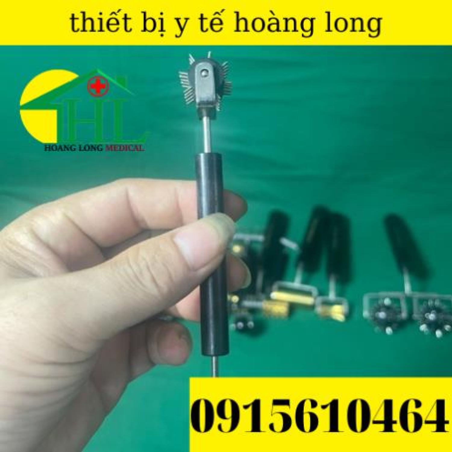 [Hàng Chính Hãng Diện Chẩn Bùi Quốc Châu] Cây Lăn Đinh Dò Huyệt 2 Đầu - Dụng Cụ Diện Chẩn
