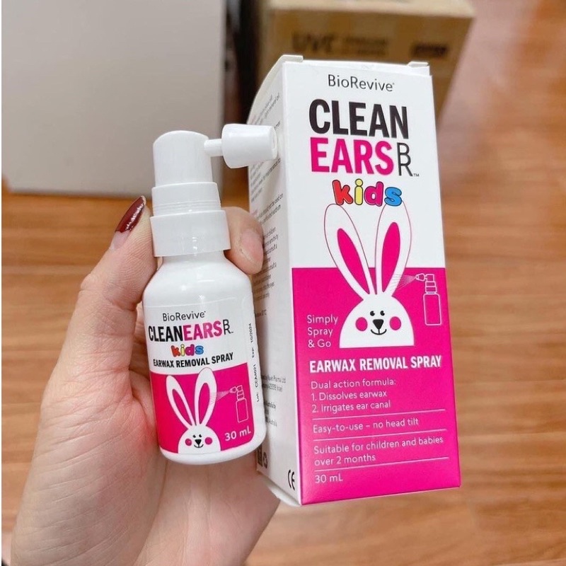 Xịt Tan Ráy Tai Cho Bé - Cleanears Kids - 30ml