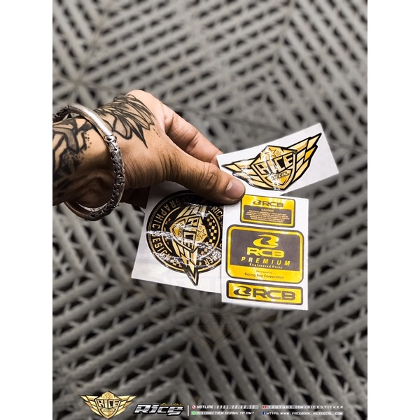 Tem Phuộc bình Dầu RCB GOLD