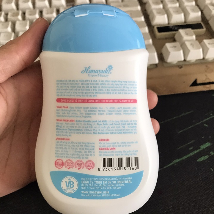 [HCM] Dung dịch vệ sinh phụ nữ Hana soft silk
