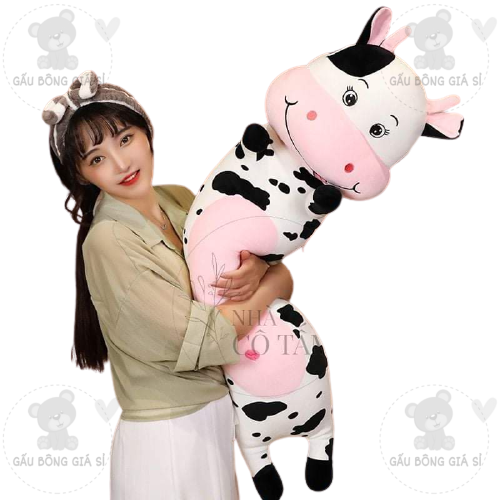 GỐI ÔM BÒ SỮA SIZE LỚN CAO CẤP VẢI MINISO SIÊU MỊN