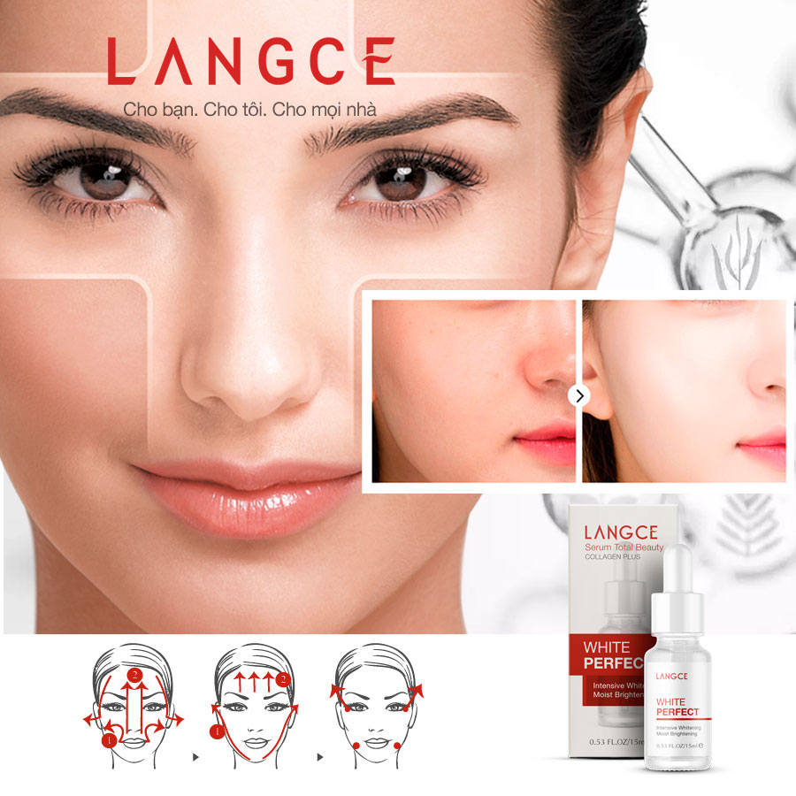 BỘ TRẮNG DA, GIỮ ẨM MỀM MỊN ĐẸP DA WHITE PERFECT Se+Cr LANGCE