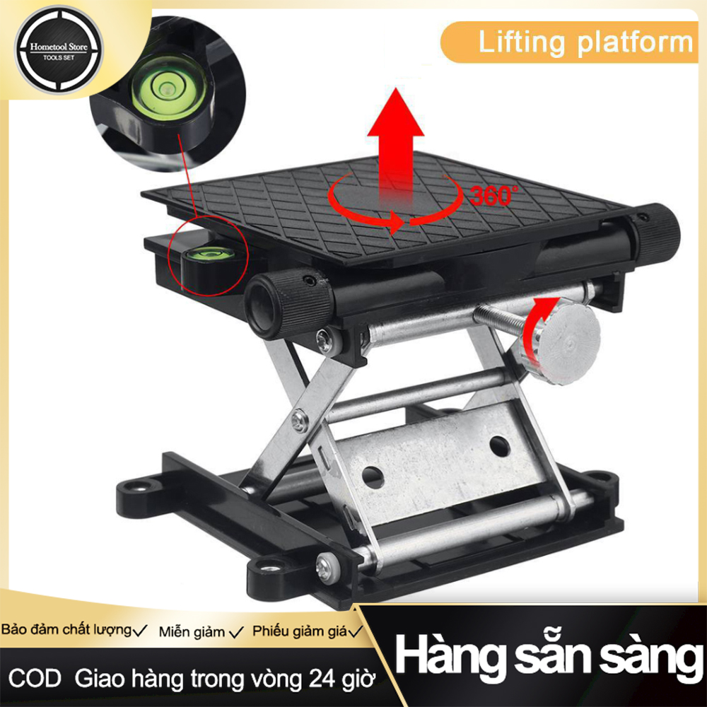 Stainless Steel Lift Table Lab Stand Lifter Scissor Lifting Jack Platform Tool