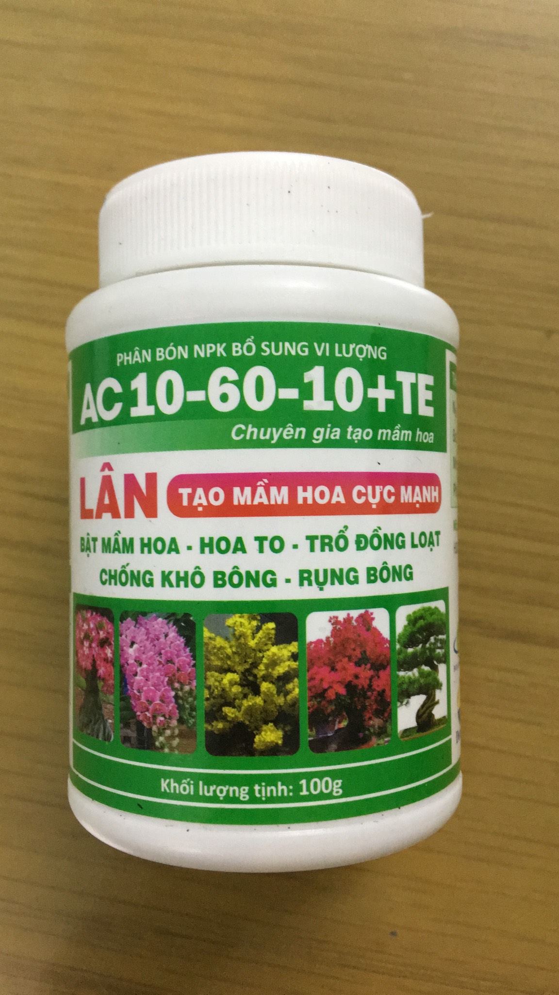 Siêu lân AC 10-60-10+TE lọ 100gr