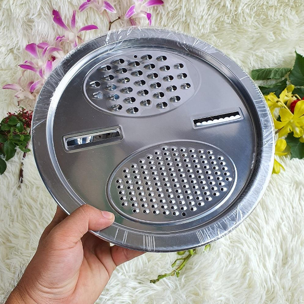 Bộ Thau Rổ Bào Rau Củ Inox 3 Món (Thau+Rổ+Mặt Bào)