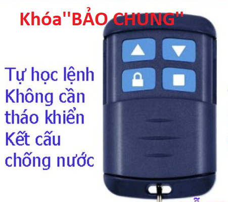 Điều khiển cửa cuốn tần số 433mhz  học lệnh