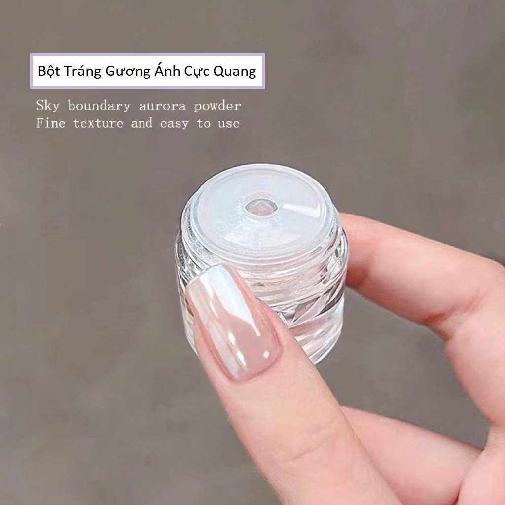 Bột tráng gương ánh trăng - ánh bạc - ánh ngọc trai cực quang