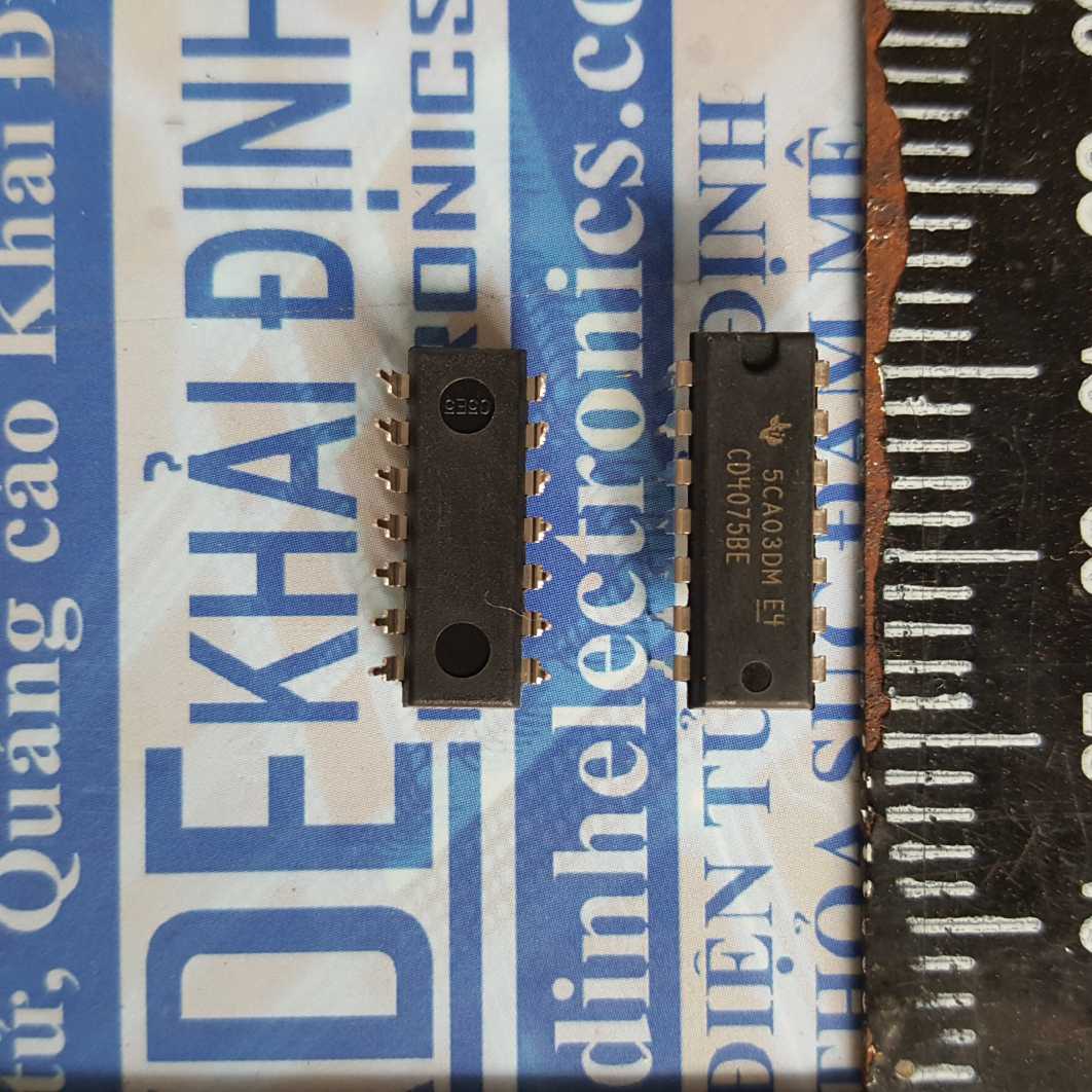 3 con cd4075 cd4075be ic or gate dip-14 kde3772