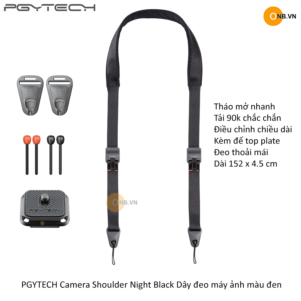 Pgytech camera shoulder strap - dây đeo máy ảnh thao tác nhanh mới 2023