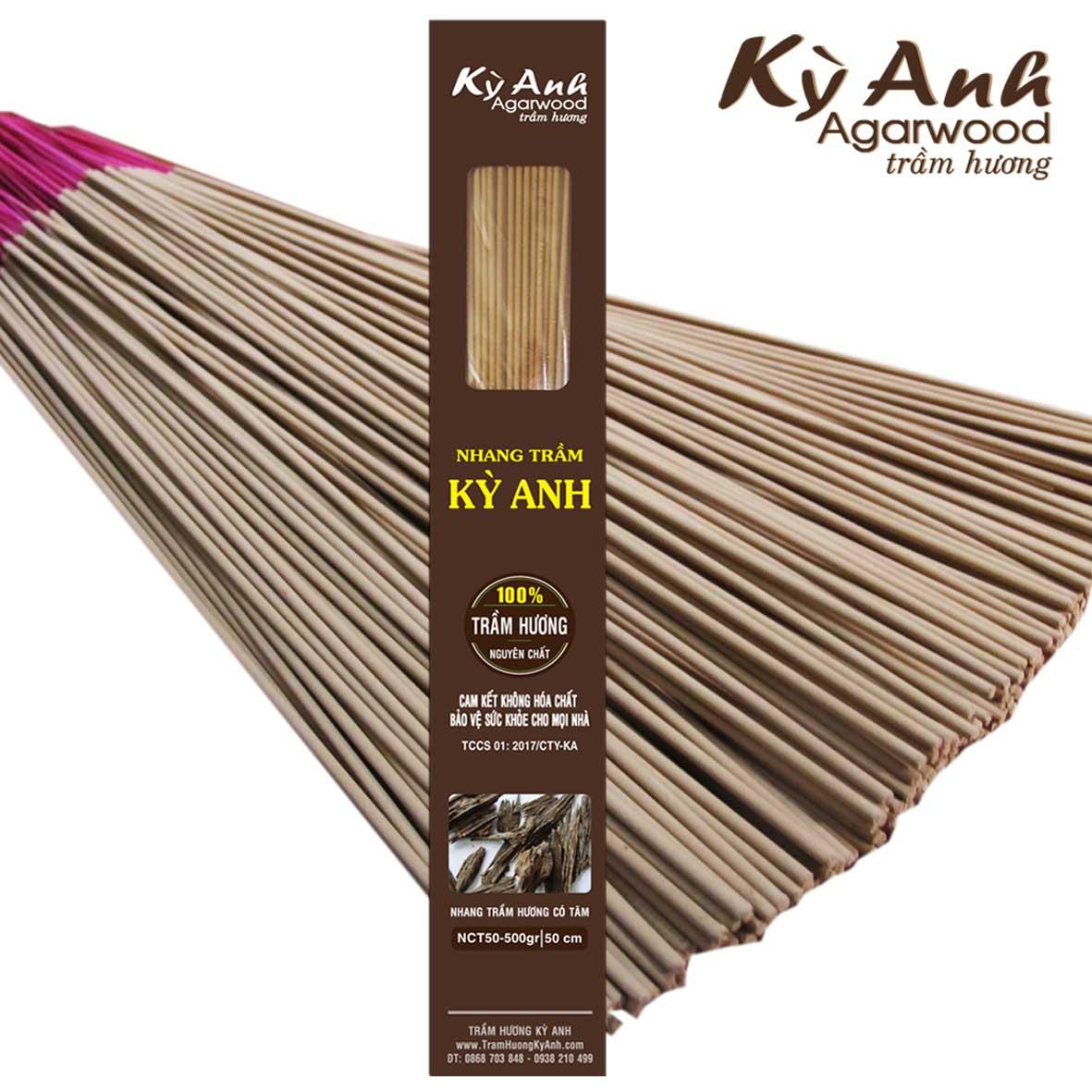 [HCM]Nhang Trầm Hương Kỳ Anh Dài 50 cm 500gr-NCT50