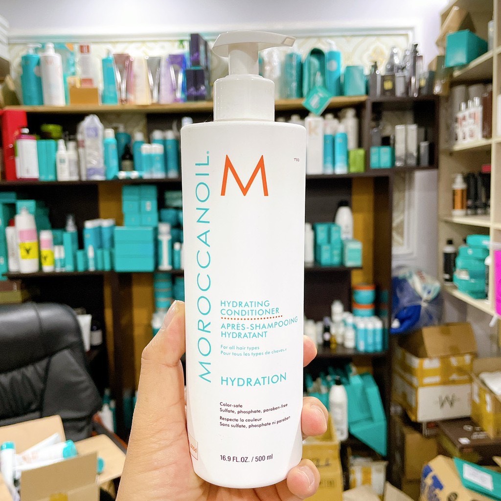 [HCM]Dầu gội xả dưỡng ẩm phục hồi tóc Moroccanoil Hydration 500mlx2