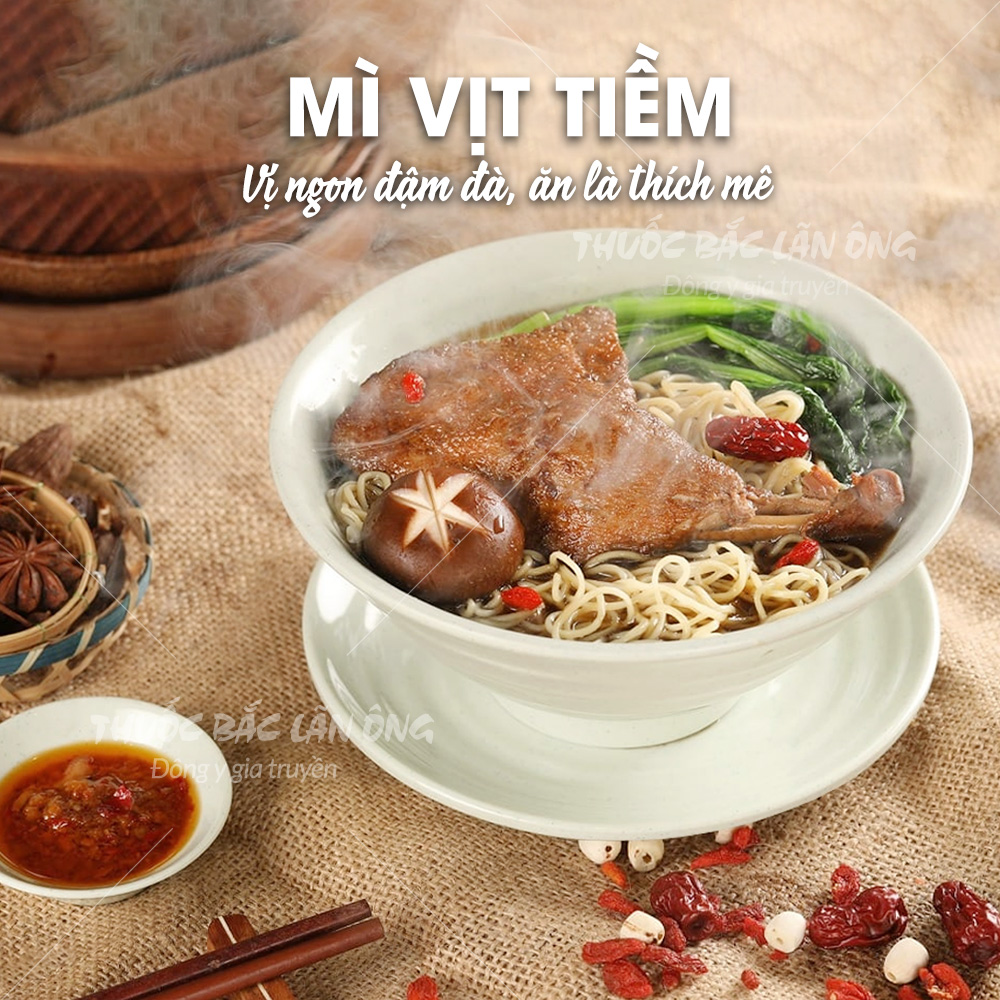 Gia vị mì vịt tiềm Hồng Kông, gói gia vị tiềm đủ vị, thơm ngon, tiện lợi, tặng kèm túi lọc