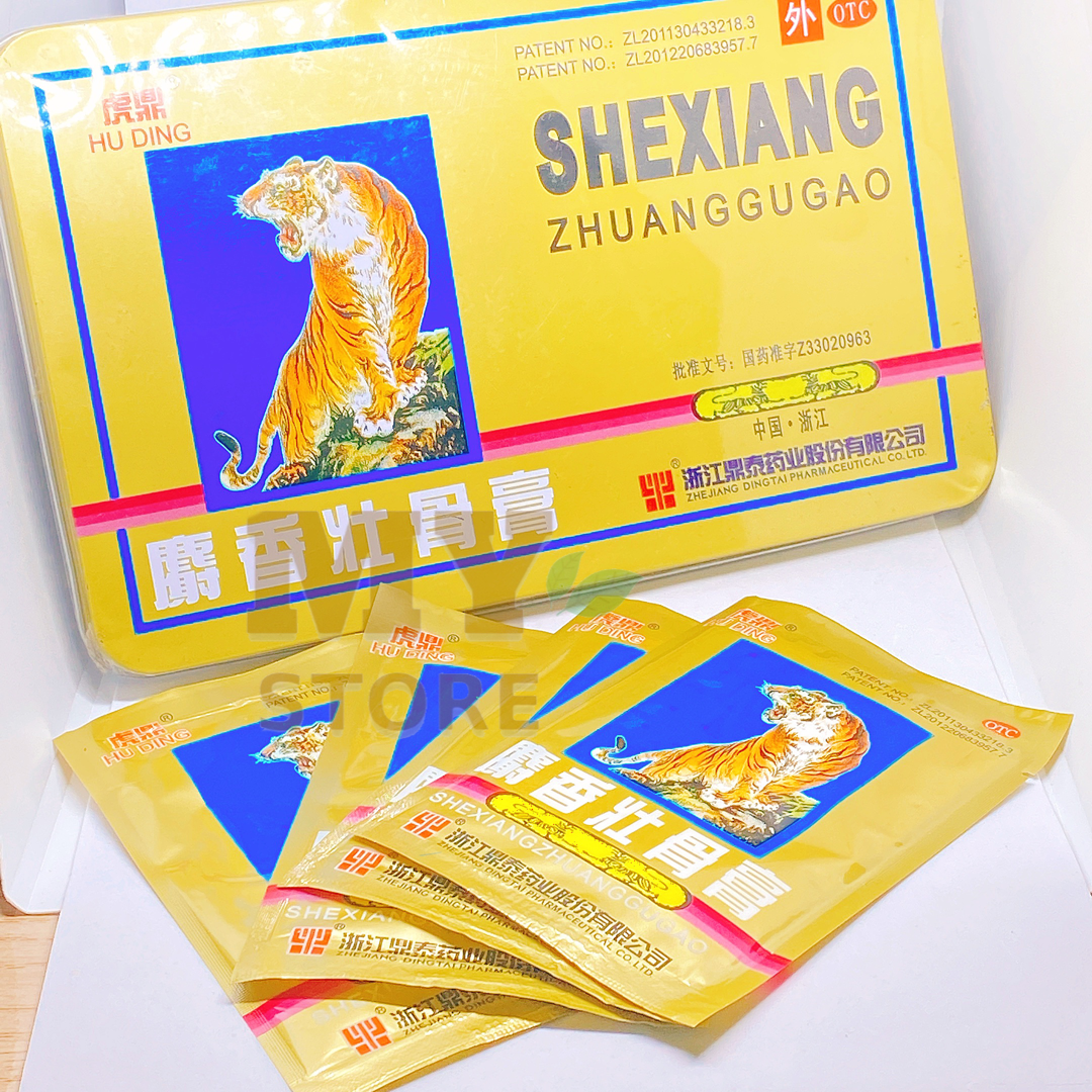 (Hàng Nhập) Cao Dán Con Cọp 5 Chữ Giảm Đau Nhức ( 4 Miếng/Gói)