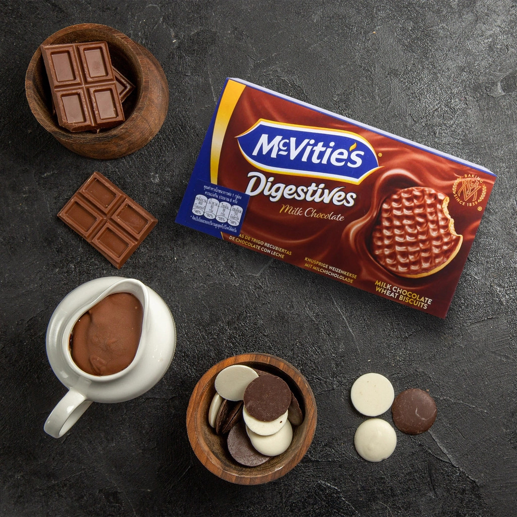 Bánh Quy Lúa Mì Nguyên Cám Socola Sữa Mcvitie’S Digestive 200g