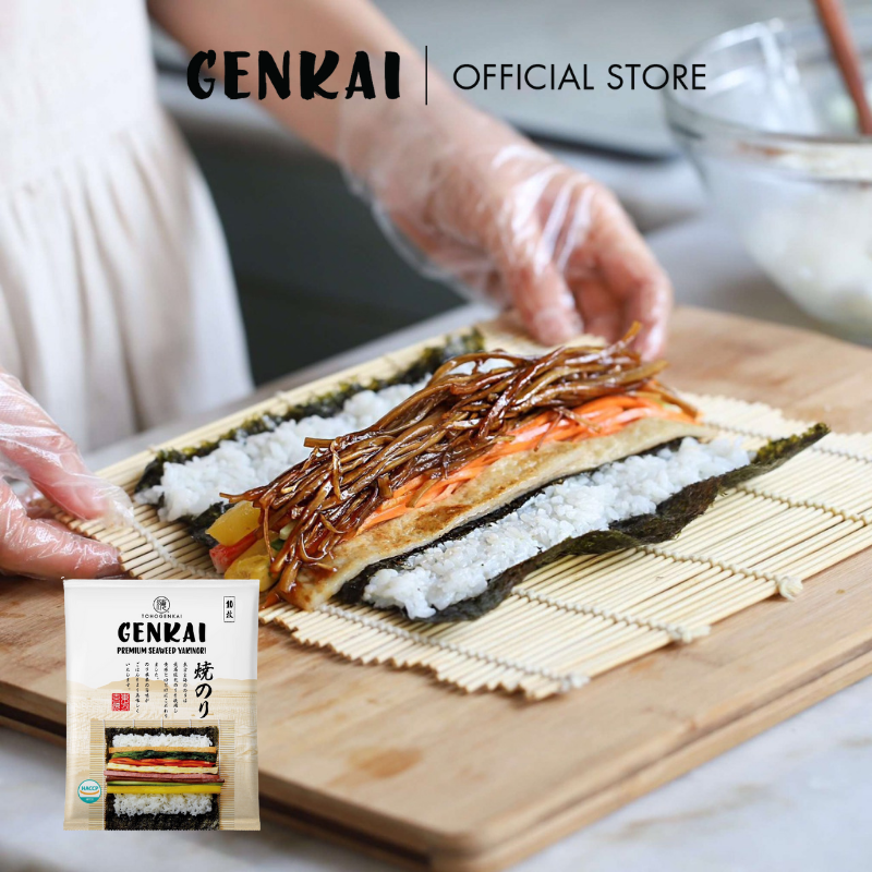 Rong Biển Cuộn Cơm Hàn Quốc Genkai 20g ( 8-9 Lá)