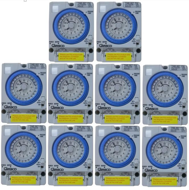 Combo 03 Timer Camsco 24h (Rơ le thời gian 24h camsco) TB35 kèm pin