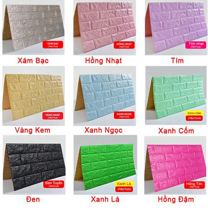 Combo 10 Tấm Xốp Dán Tường Giả Gạch