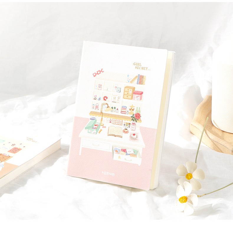 Sổ tay kế hoạch planner A5 mẫu bìa cực kì xinh xắn, tinh tế. Sổ Bullet journal 224 trang