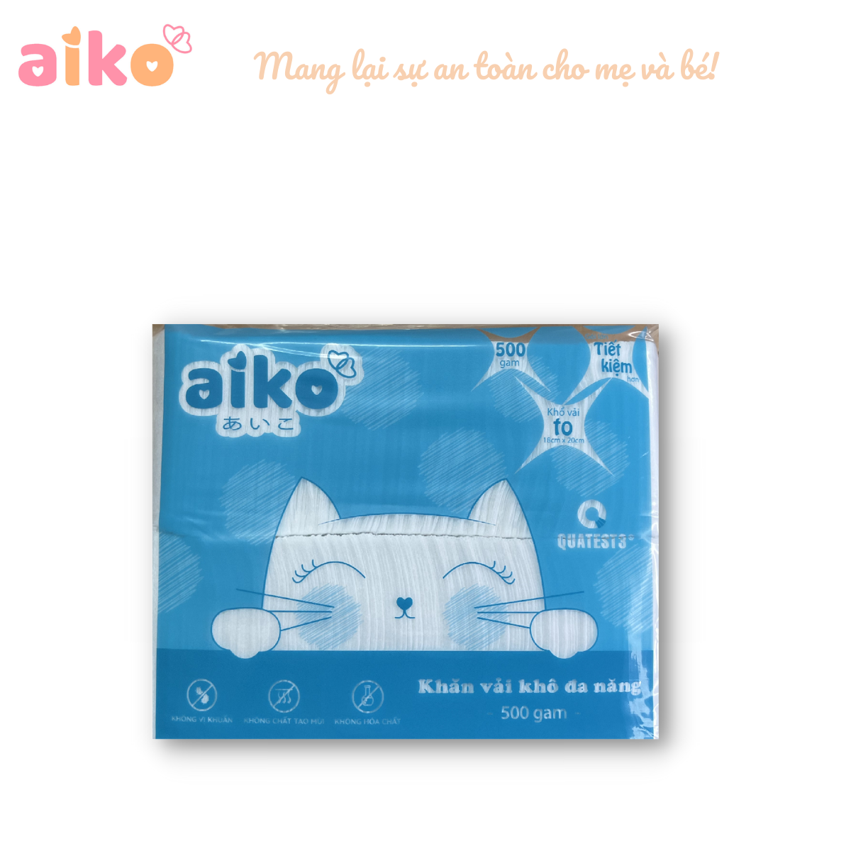Khăn vải khô đa năng Aiko 500g