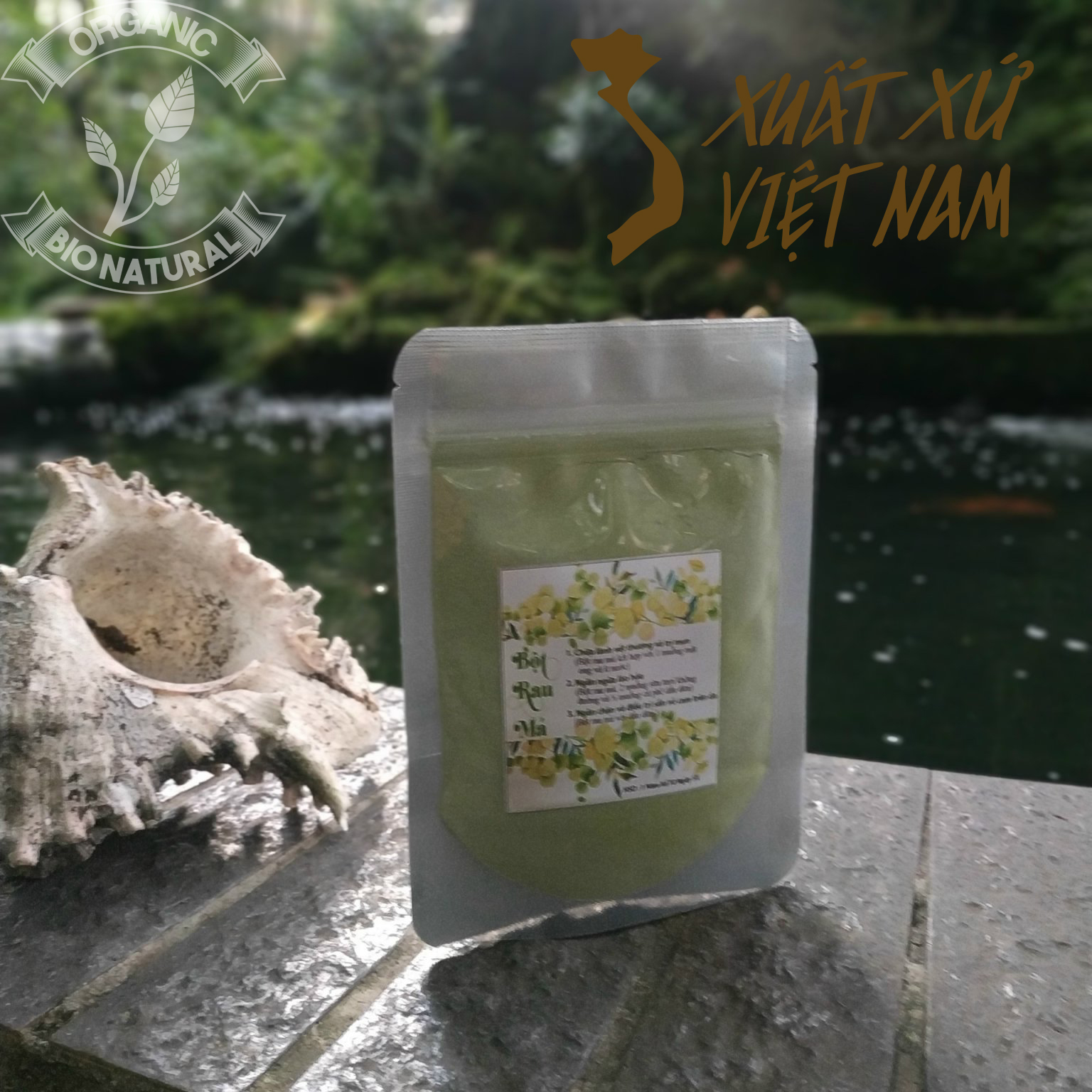 [HCM][BIONATURALVN] Bột mặt nạ Bột Rau Má HANDMADE