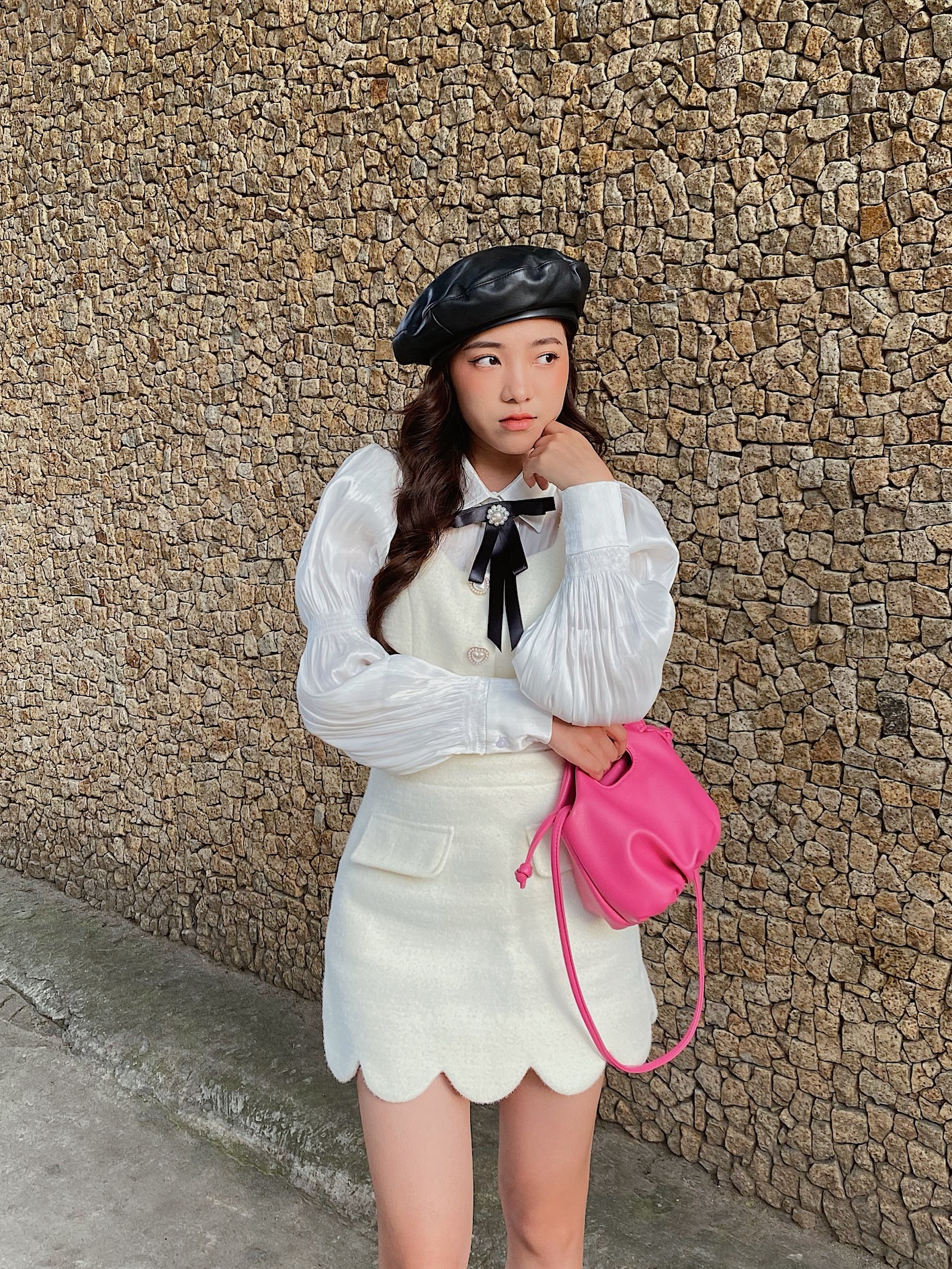 ✿ Somee studio ✿  Maika skirt ✿ Chân váy dạ lông thỏ