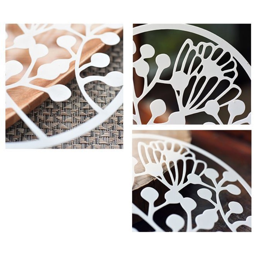 Thước mẫu stencil Mẫu hoa tròn
