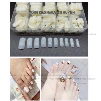 móng úp chân fom dài , hộp 500 đủ size