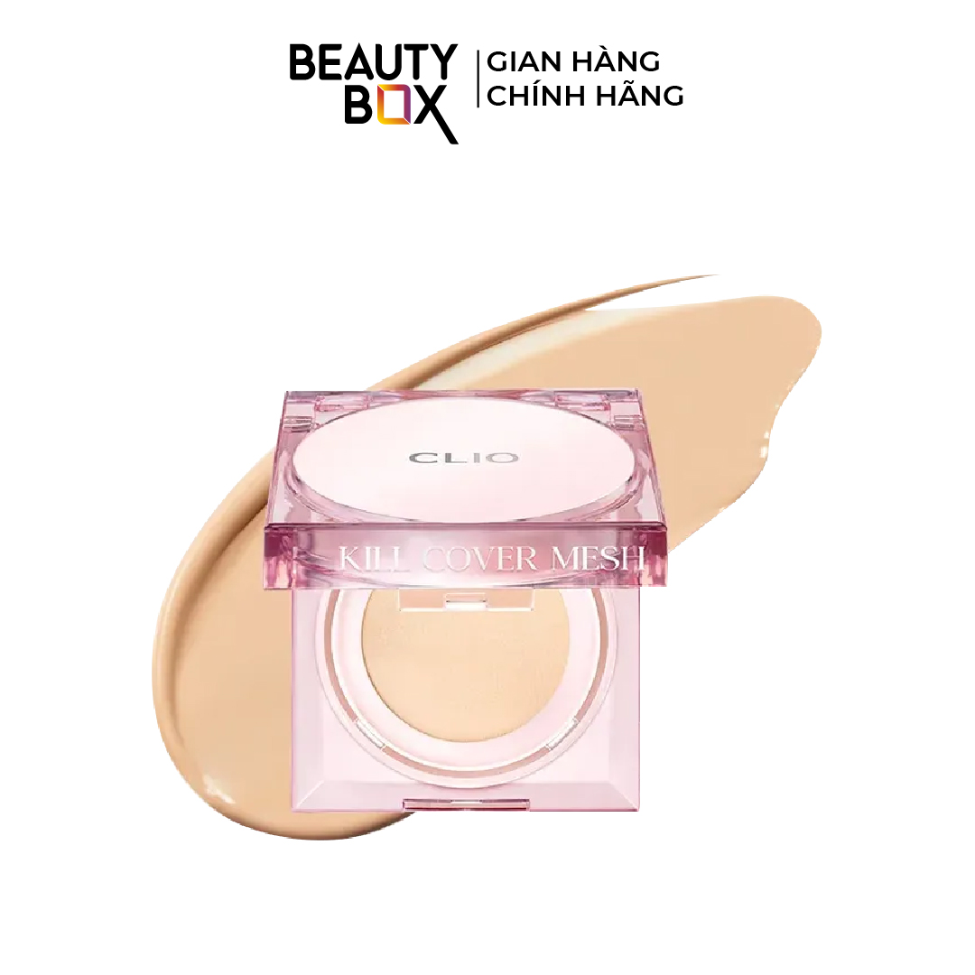 Phấn nước căng mướt da clio kill cover mesh glow cushion spf50+, pa++++ 5g