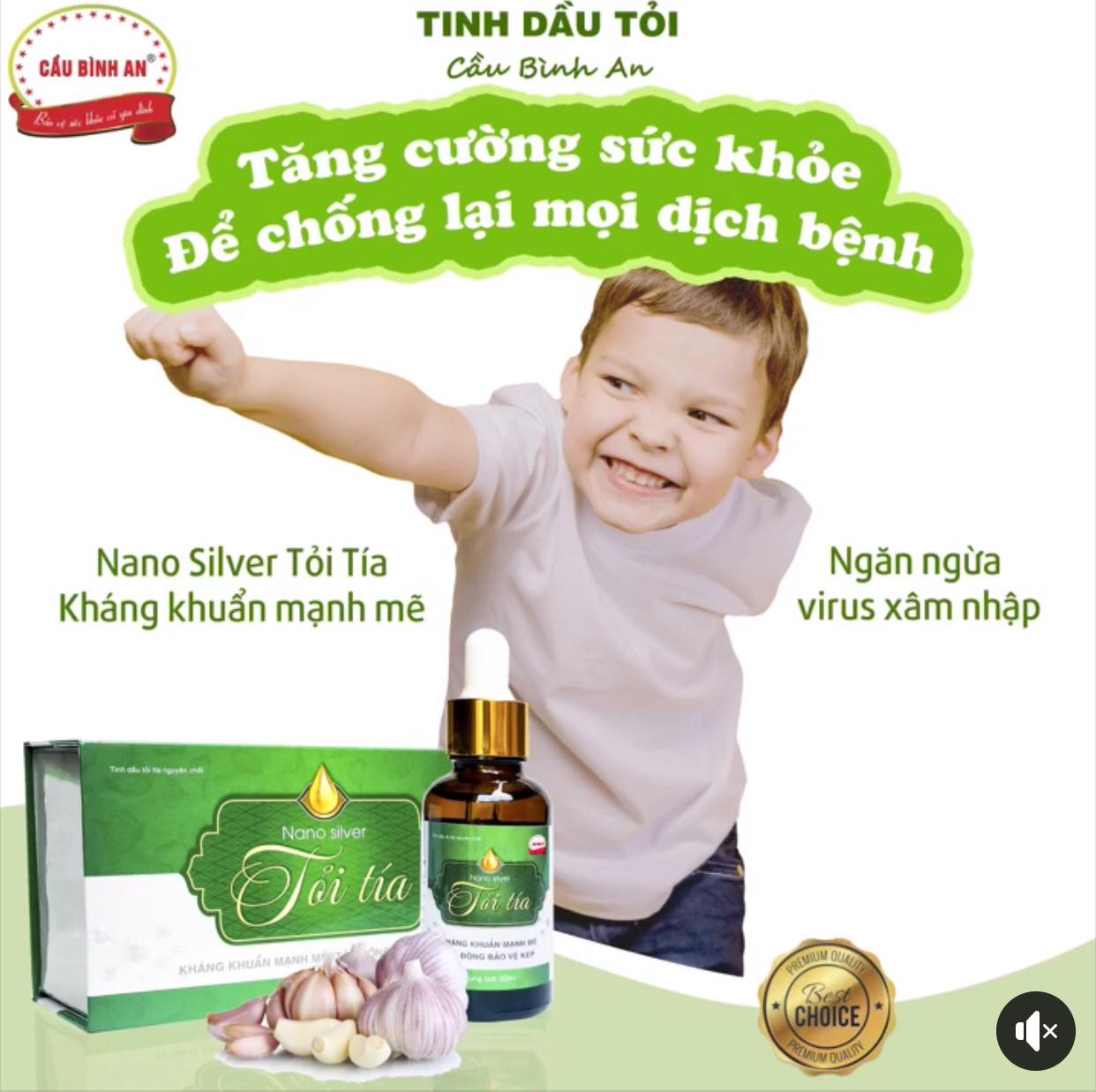 Tinh dầu tỏi cầu bình an 30ml
