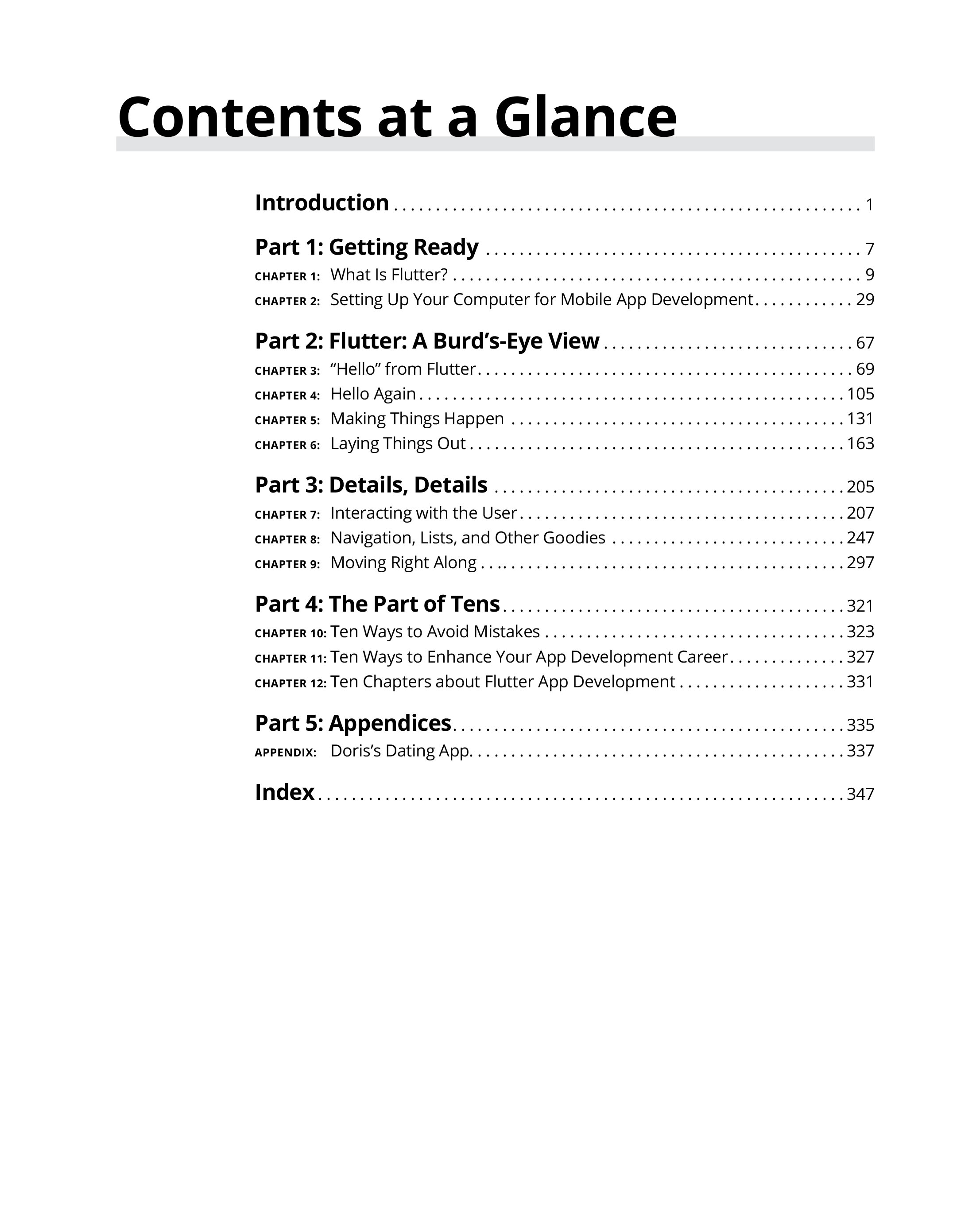 Flutter For Dummies