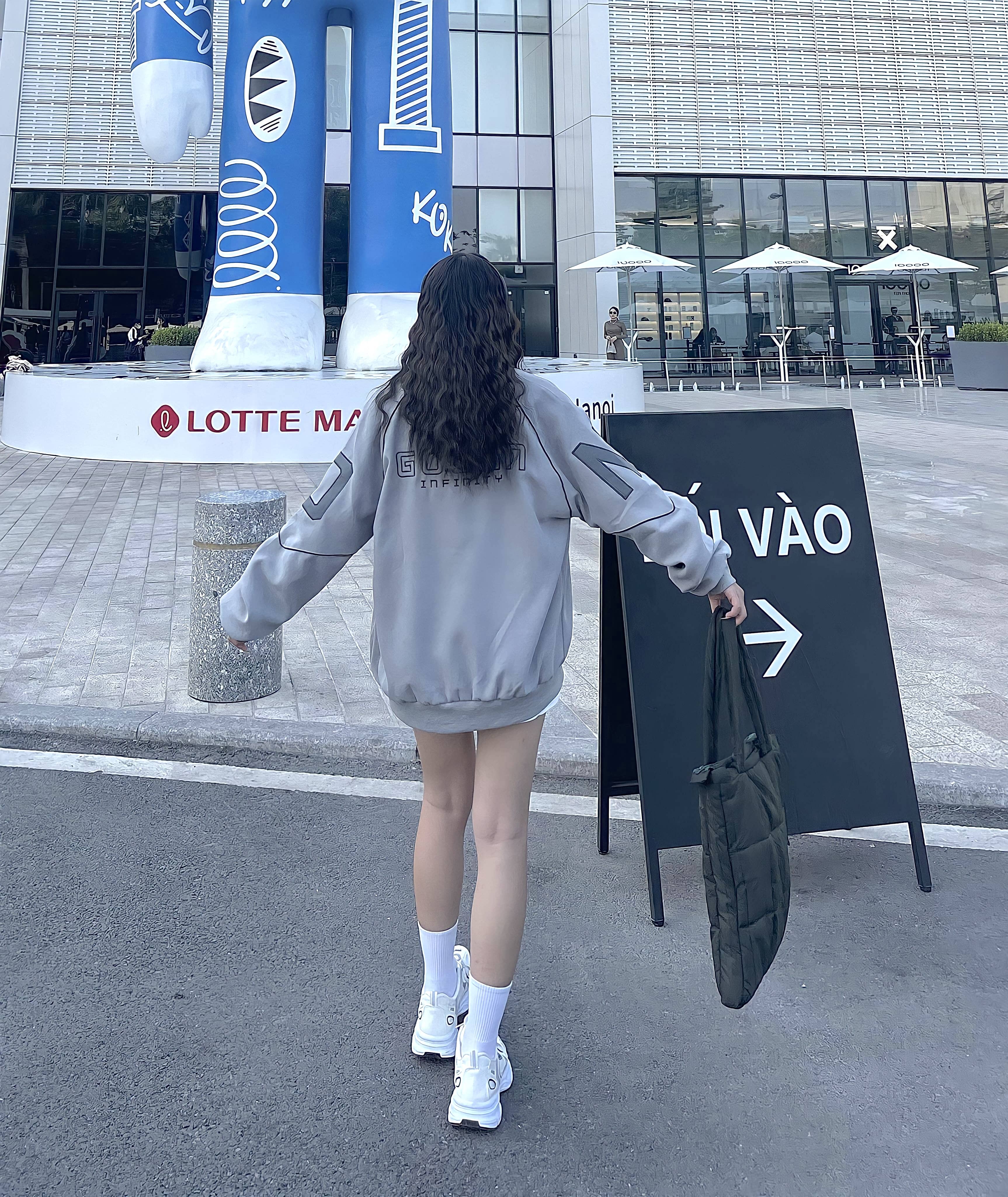 Áo Khoác Bomber Varsity Gooan Infinity Form Rộng