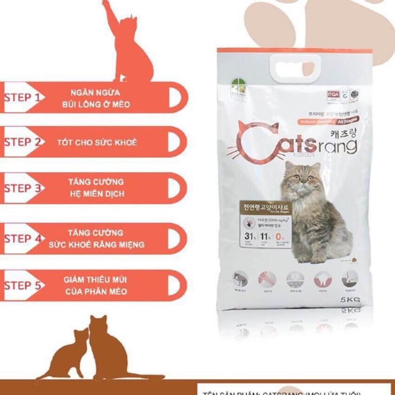 Thức Ăn Cho Mèo Catsrang 5Kg Cho Mọi Lứa Tuổi