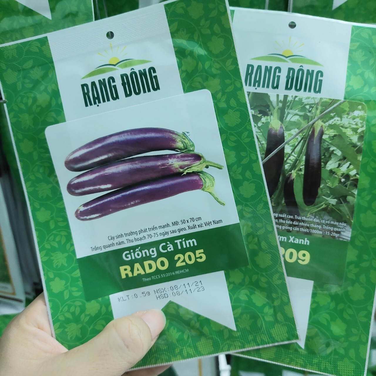 [Seeds] Hạt giống Cà tím trái dài, đóng gói 0.5gr (khoảng 100 hạt)
