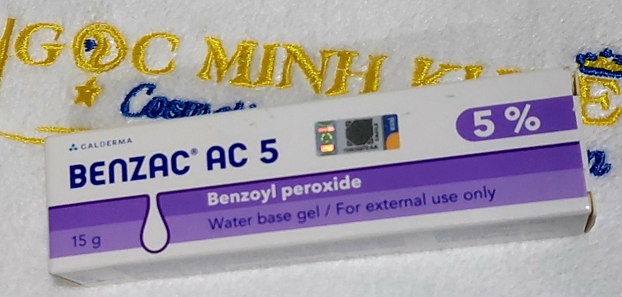 BENZAC AC 5 _ Benzoyl Peroxide 5% _ Gel chấm mụn viêm