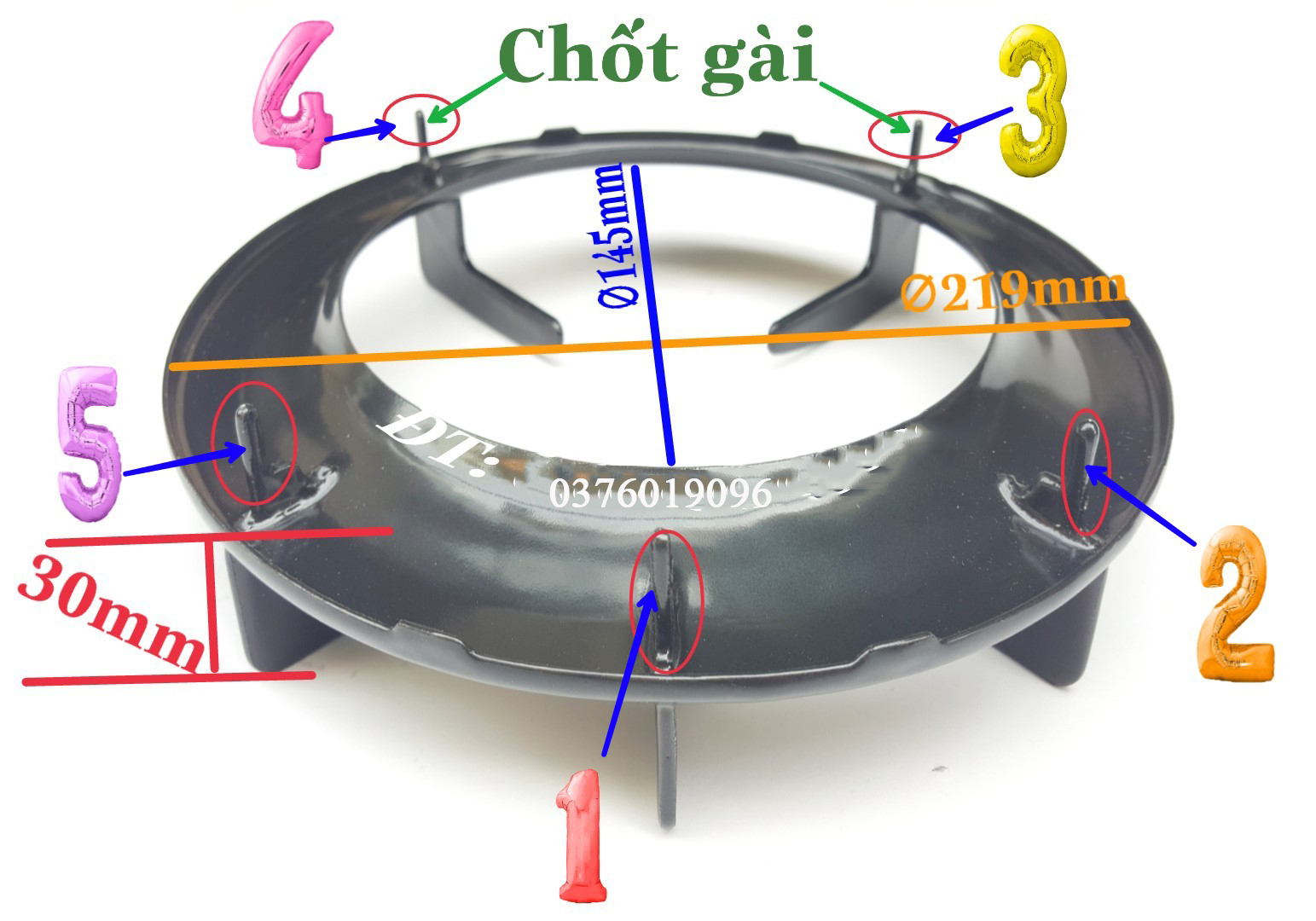 Kiềng bếp gas paloma pa-6pej