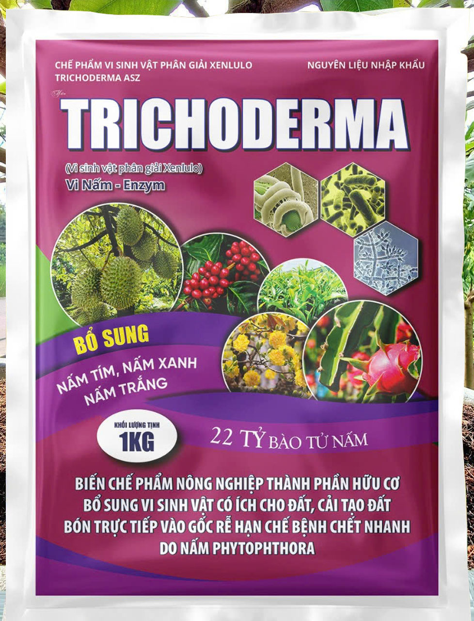 Phân bón hữu cơ Trichoderma 1KG kháng bệnh hấp thụ cho cây JVO25 NongNghiepVietNhat
