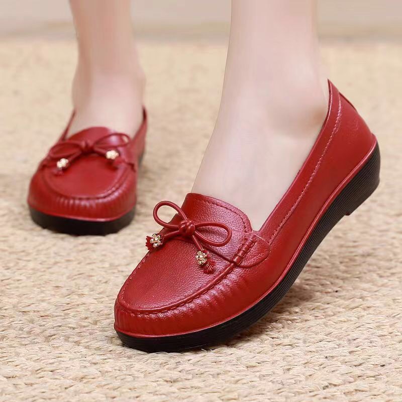 [Hoàn Tiền 15%]Giày nữ , giày lười nữ đế bắng siêu êm , mềm dẻo