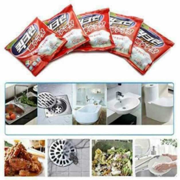 Hộp 5 gói bột thông cống Hàn Quốc