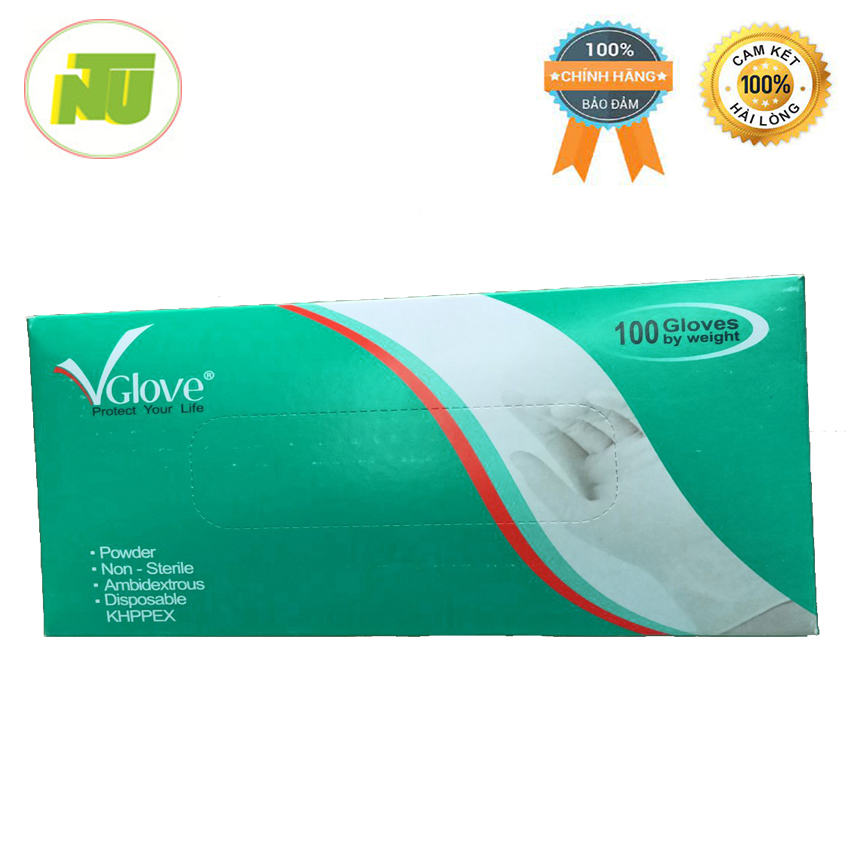 Găng tay cao su tự nhiên Latex Examination Gloves ít bột